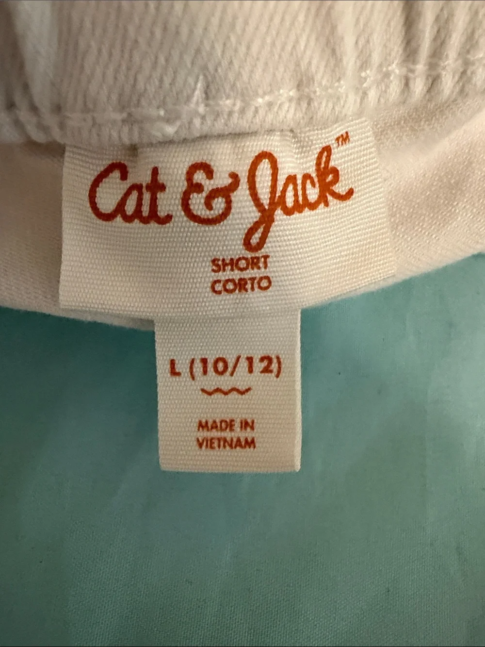 Cat & Jack Girls' Denim Shorts Trio — Hot Pink and white
